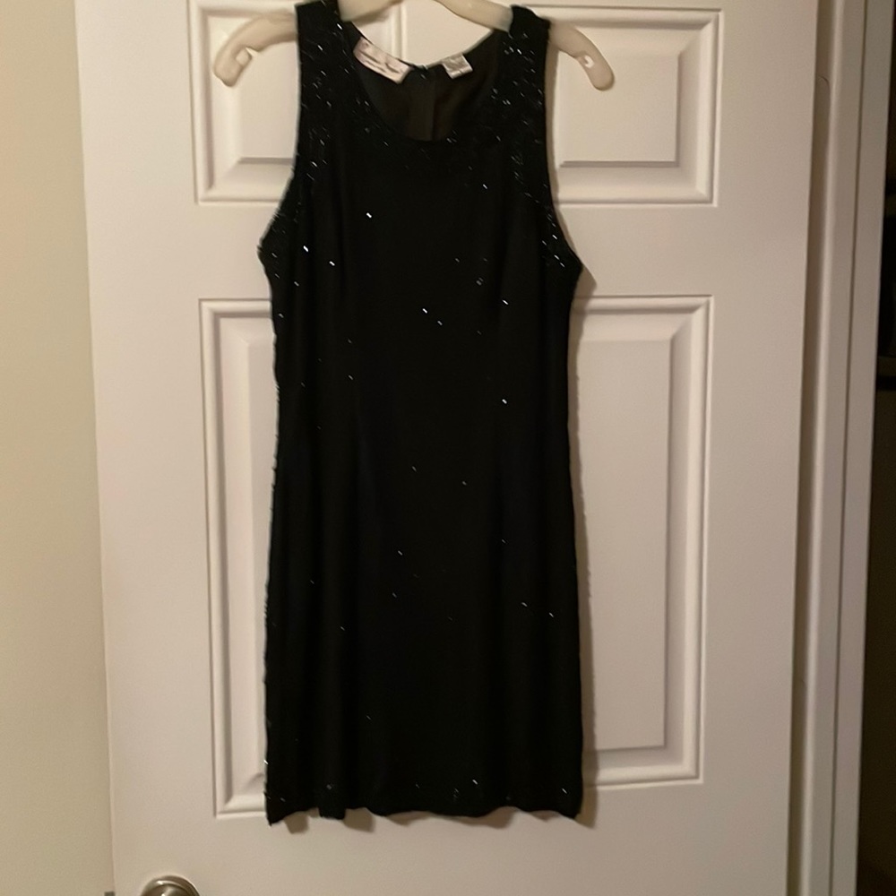 Black Beaded Party Dress